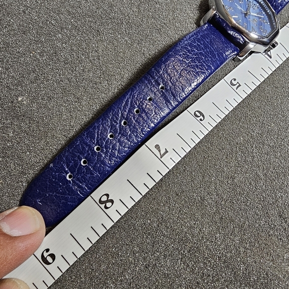 Pastorelli Ladies Quartz Watch Blue Dial Silver Tone Case Blue Strap Working sho - Picture 9 of 9